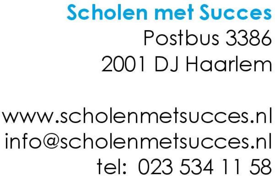 scholenmetsucces.