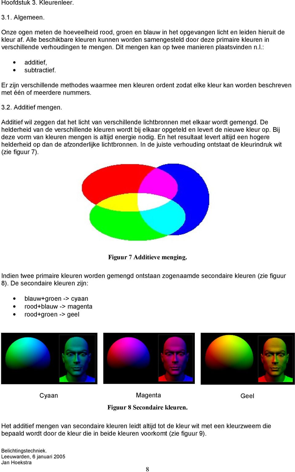 Er zijn verschillende methodes waarmee men kleuren ordent zodat elke kleur kan worden beschreven met één of meerdere nummers. 3.2. Additief mengen.