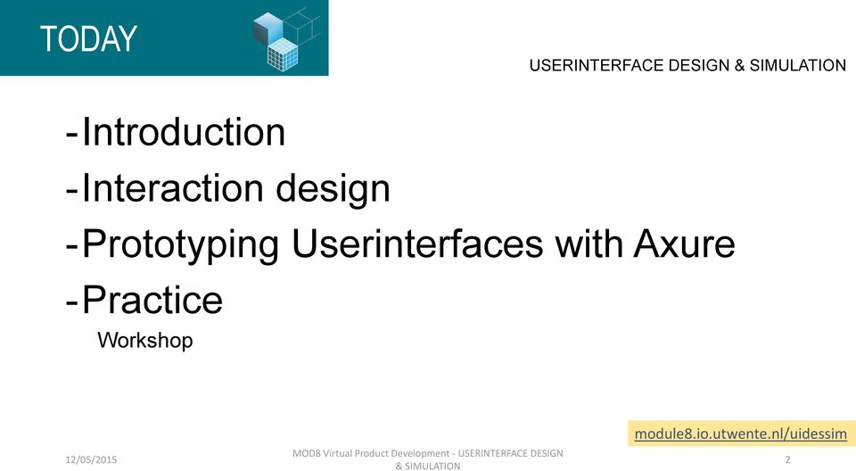 Userinterfaces with Axure -Practice