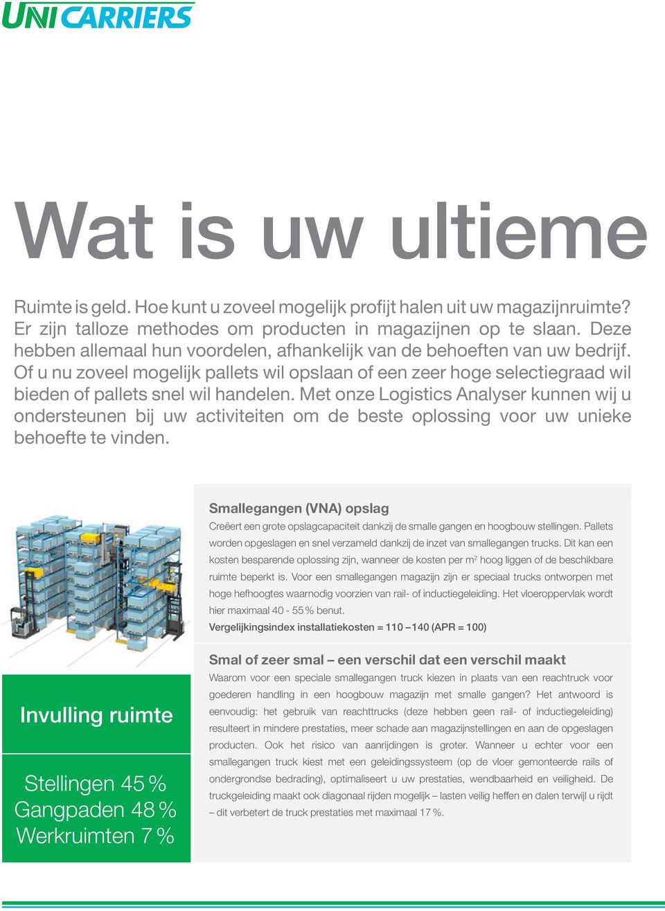 Met onze Logistics Analyser kunnen wij u ondersteunen bij uw activiteiten om de beste oplossing voor uw unieke behoefte te vinden.