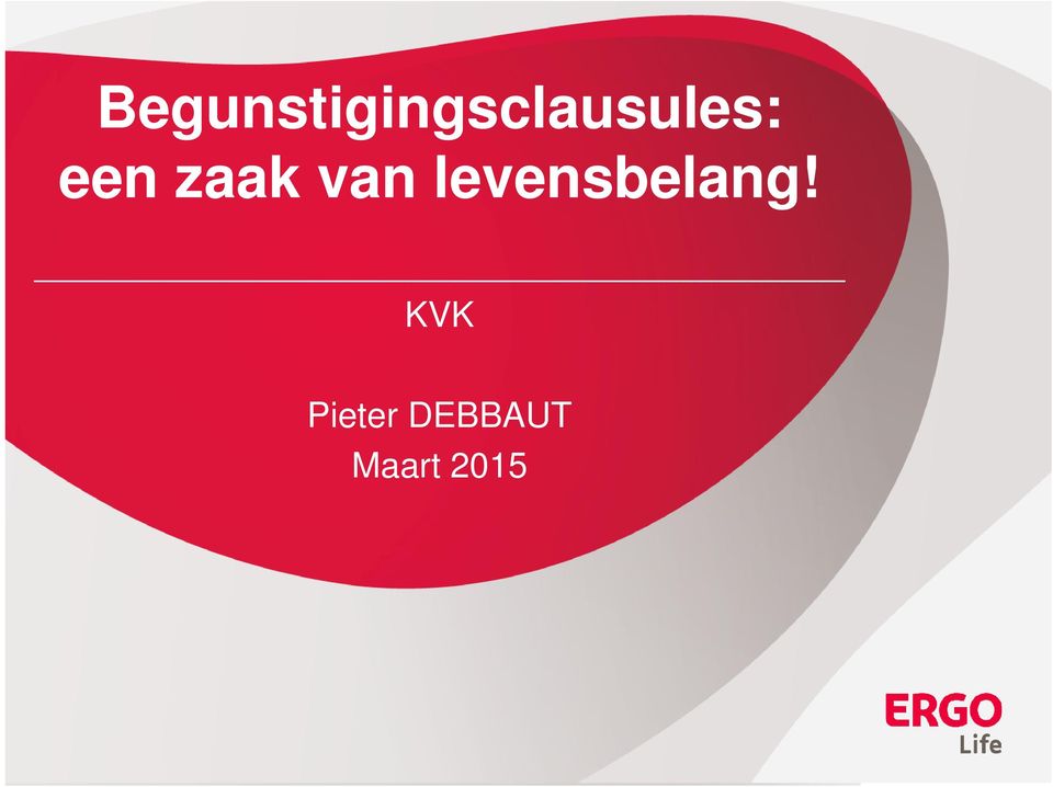 KVK Pieter DEBBAUT Maart