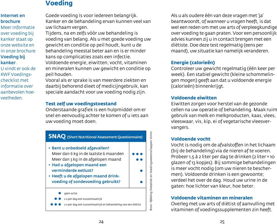 Vaak zijn extra energie, vocht, eiwitten en voedings - Goede stoffen nodig voeding om uw is voor voedingstoestand iedereen belangrijk. goed te houden.