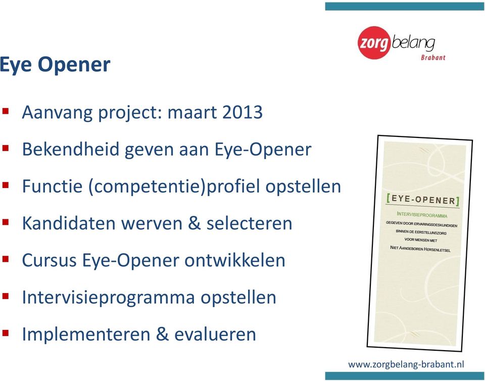 werven & selecteren Cursus Eye-Opener ontwikkelen