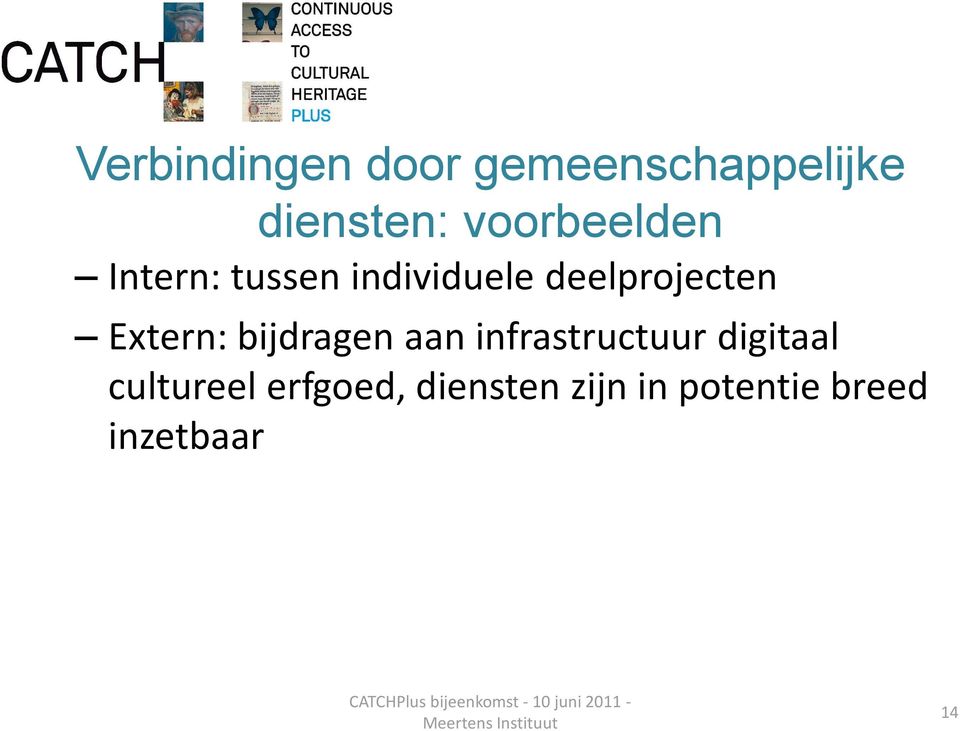 Extern: bijdragen aan infrastructuur digitaal