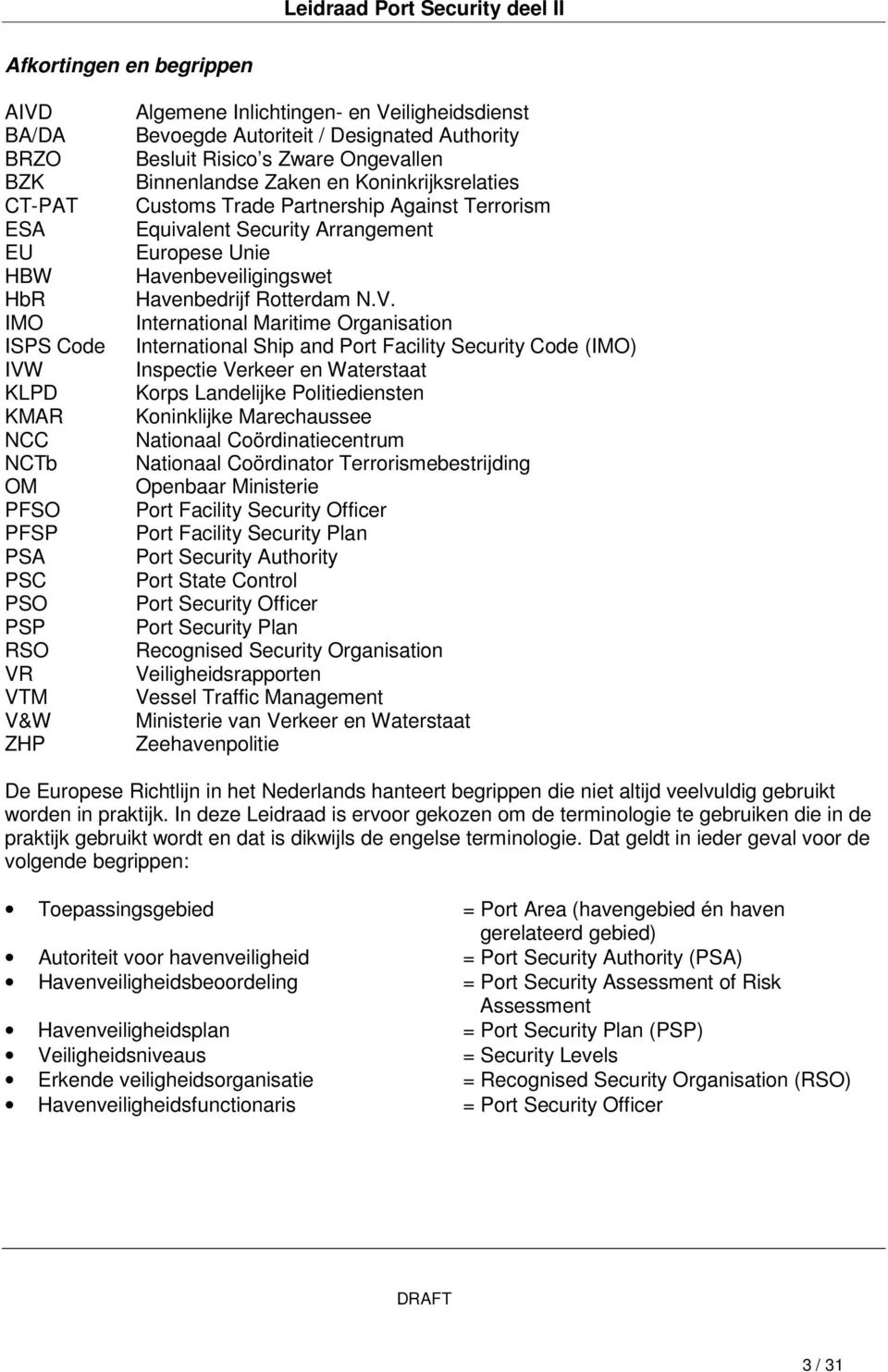 Europese Unie Havenbeveiligingswet Havenbedrijf Rotterdam N.V.