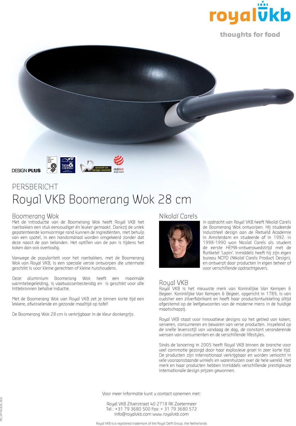 Royal VKB Boomerang Wok 28 cm - PDF Free Download