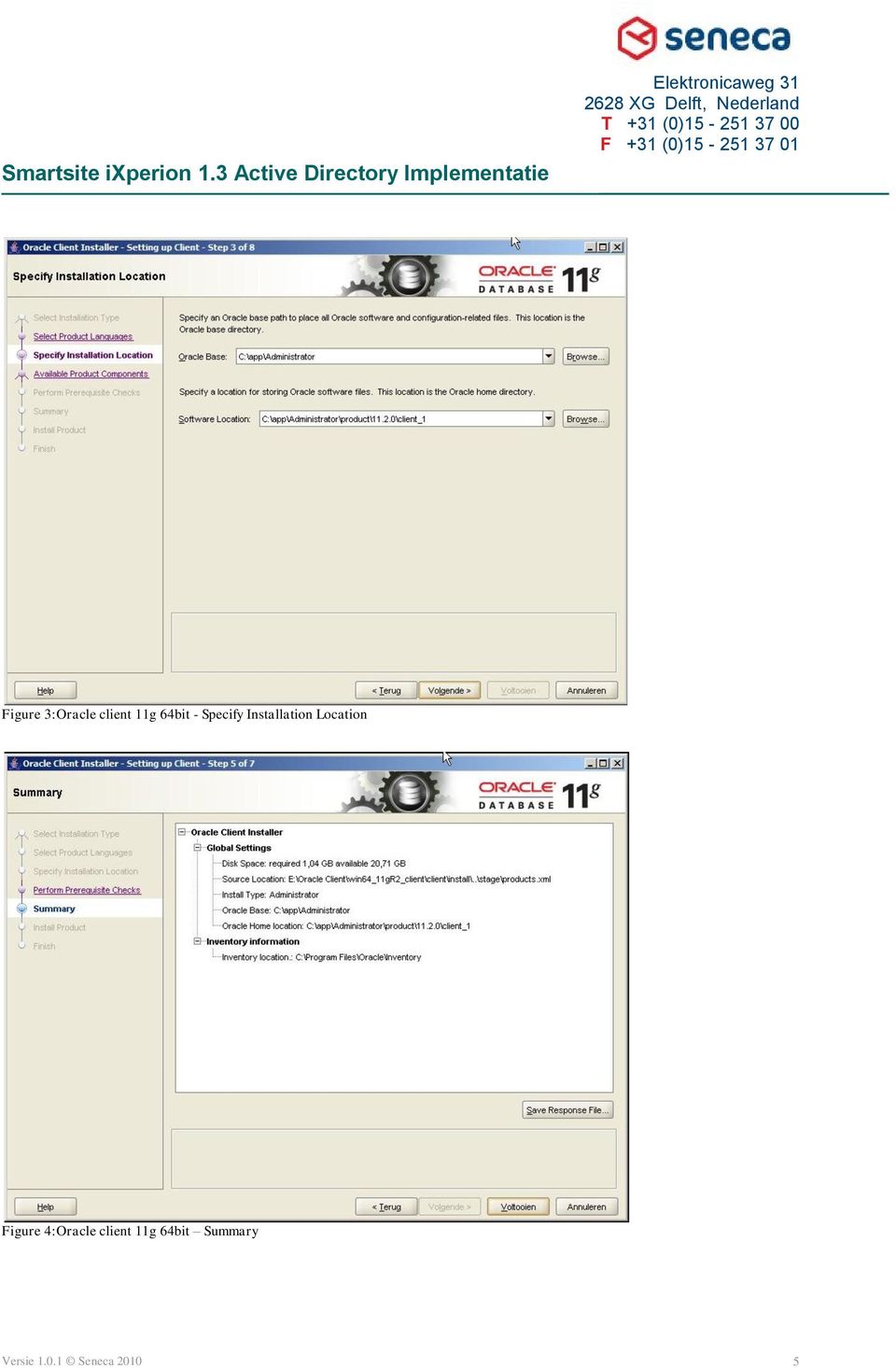 Figure 4:Oracle client 11g 64bit