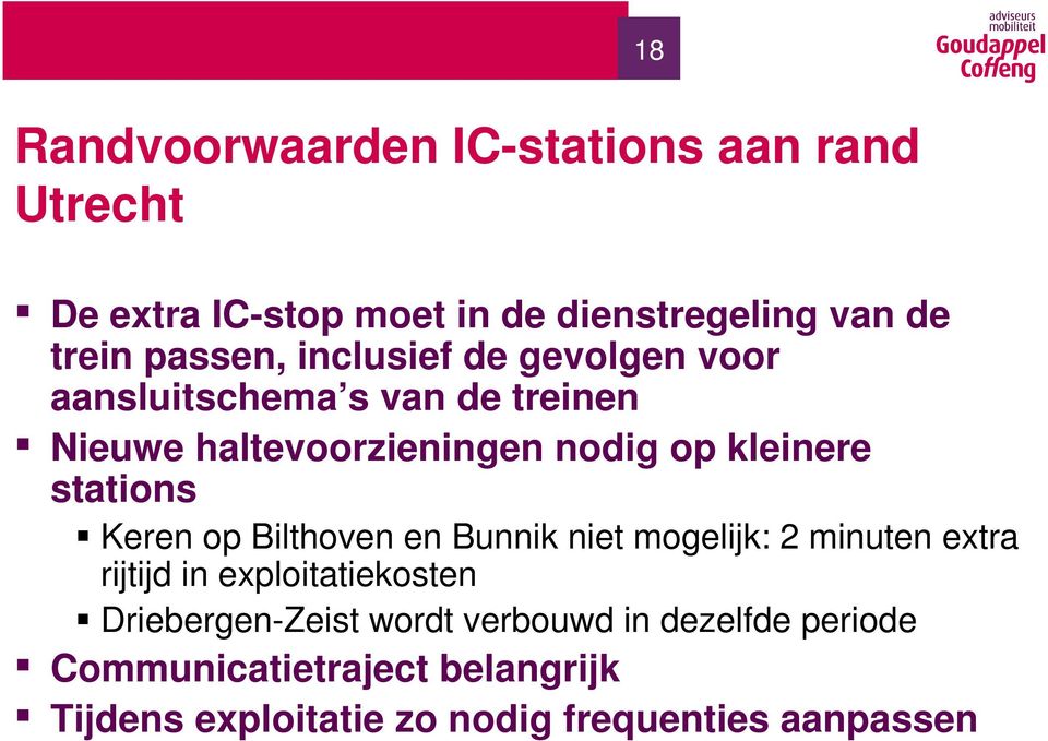 Keren op Bilthoven en Bunnik niet mogelijk: 2 minuten extra rijtijd in exploitatiekosten Driebergen-Zeist wordt