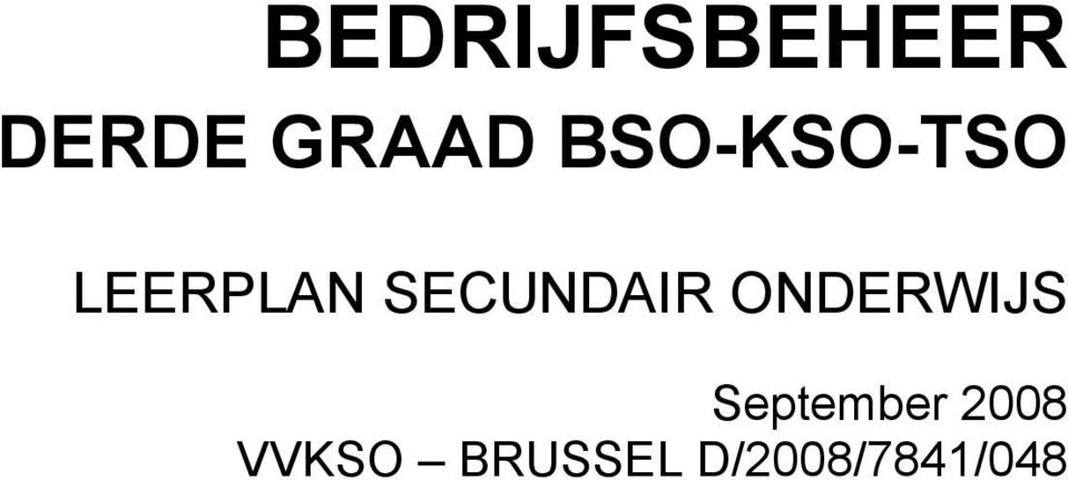 LEERPLAN SECUNDAIR