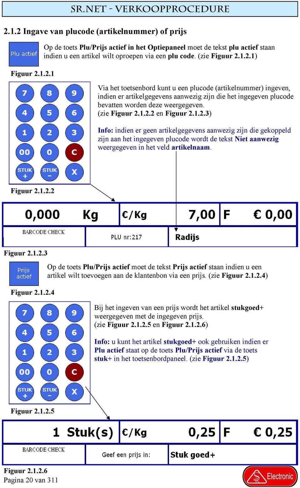 1.2.2 en Figuur 2.1.2.3) Info: indien er geen artikelgegevens aanwezig zijn die gekoppeld zijn aan het ingegeven plucode wordt de tekst Niet aanwezig weergegeven in het veld artikelnaam. Figuur 2.1.2.2 Figuur 2.