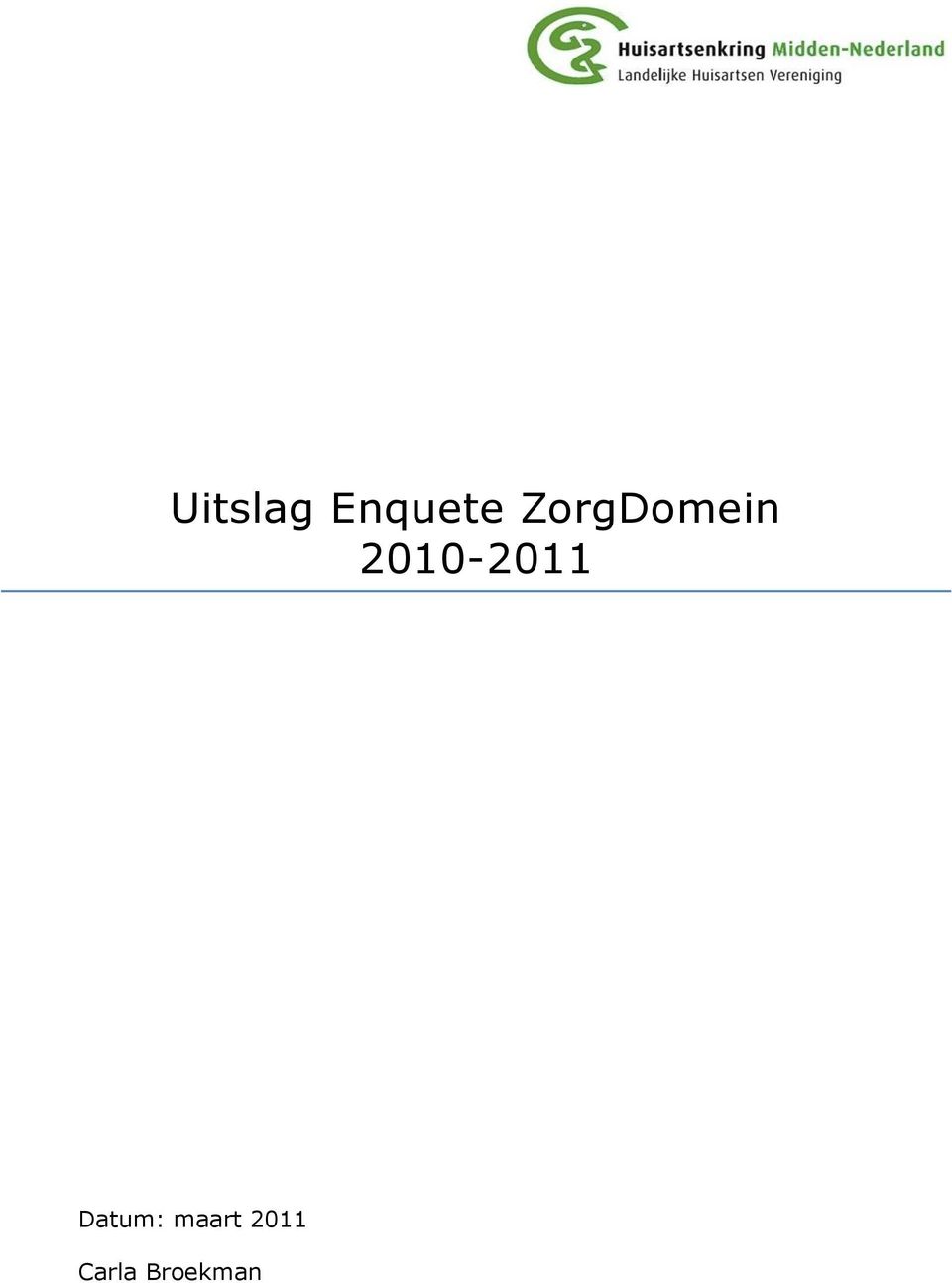 2010-2011 Datum: