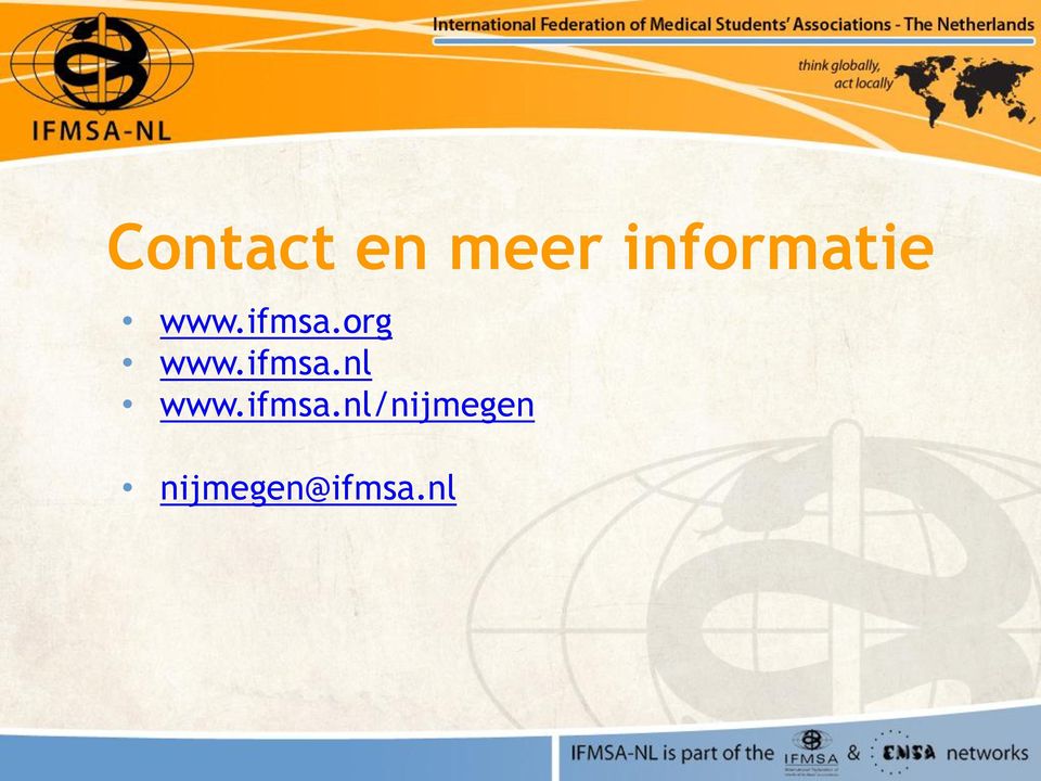 org www.ifmsa.nl www.