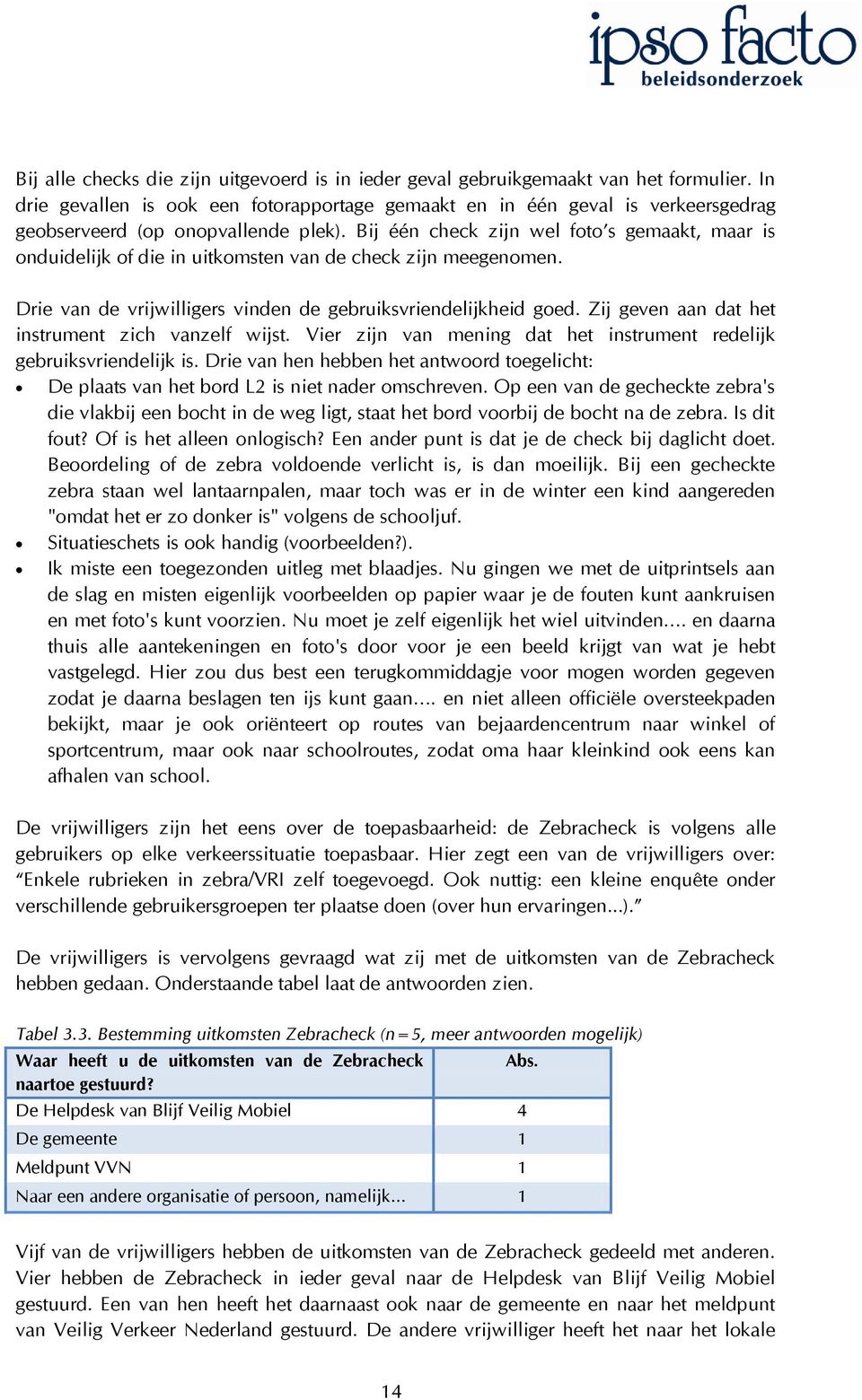 Bij één check zijn wel foto s gemaakt, maar is onduidelijk of die in uitkomsten van de check zijn meegenomen. Drie van de vrijwilligers vinden de gebruiksvriendelijkheid goed.