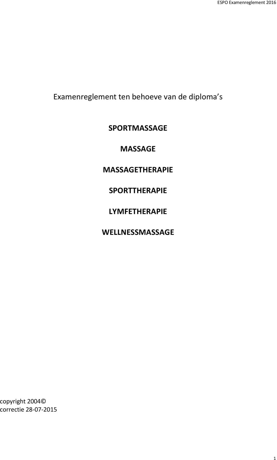 MASSAGETHERAPIE SPORTTHERAPIE