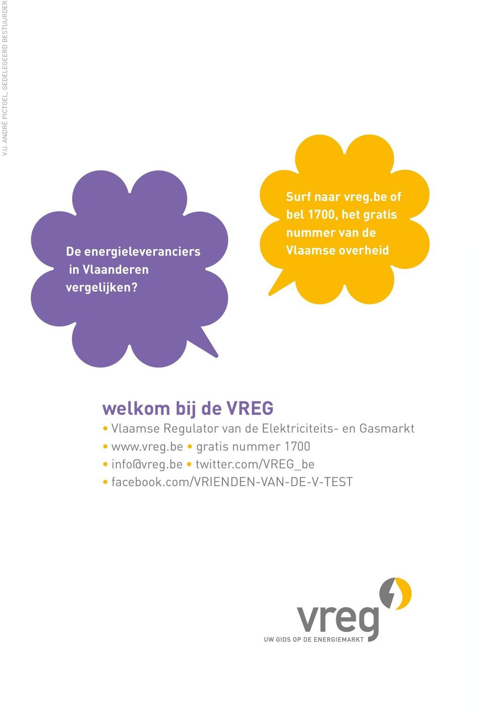 be of bel 1700, het gratis nummer van de De Vlaamse energieleveranciers overheid in Vlaanderen