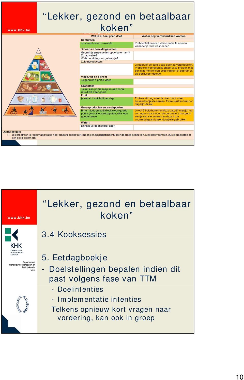 past volgens fase van TTM - Doelintenties -