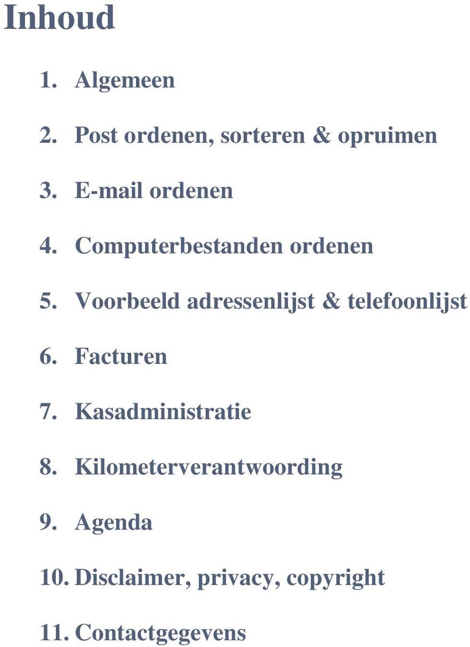 Verbazingwekkend E- book: Orde op Zaken Stellen Zakelijke administratie - PDF Free PU-26