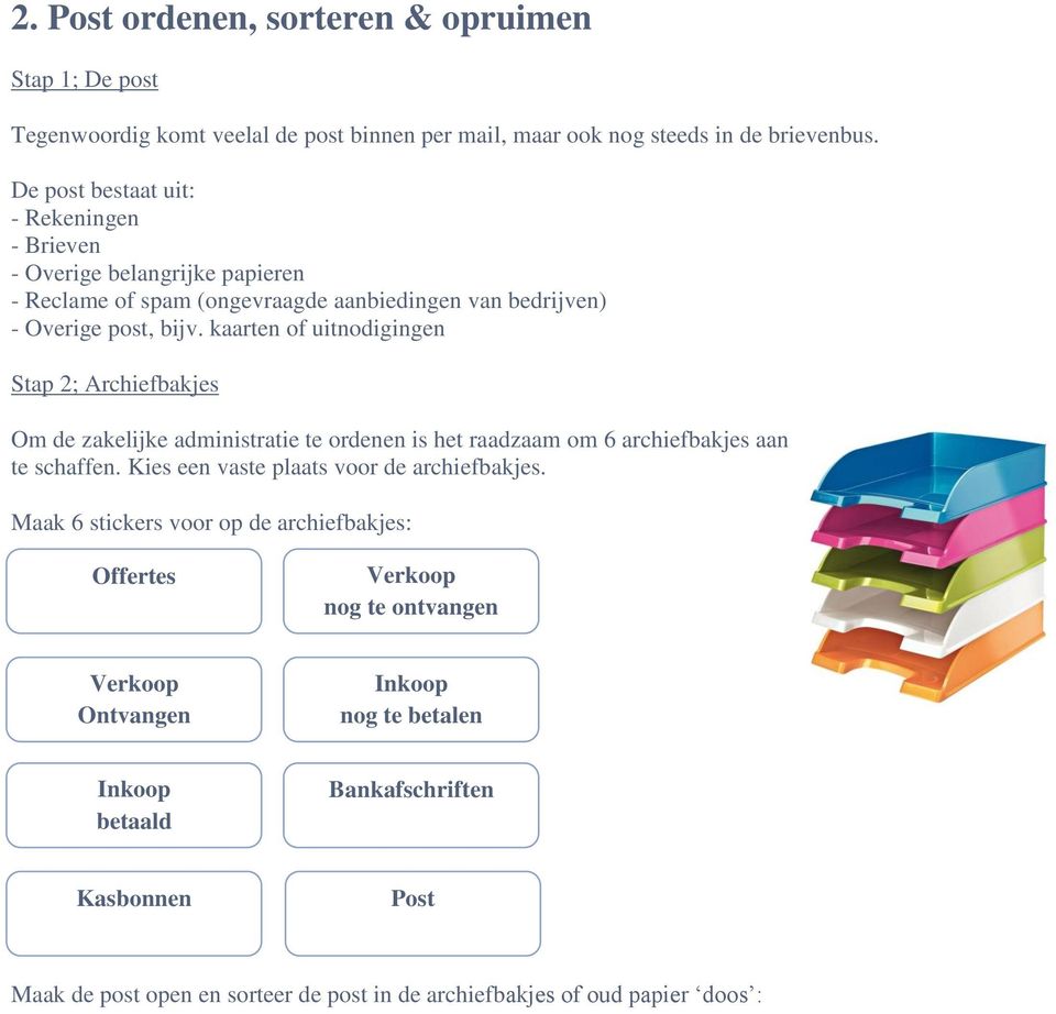 Super E- book: Orde op Zaken Stellen Zakelijke administratie - PDF Free QX-23