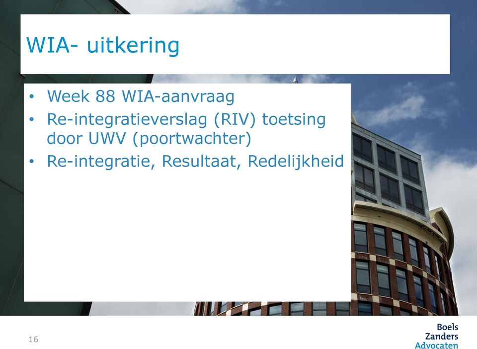 (RIV) toetsing door UWV