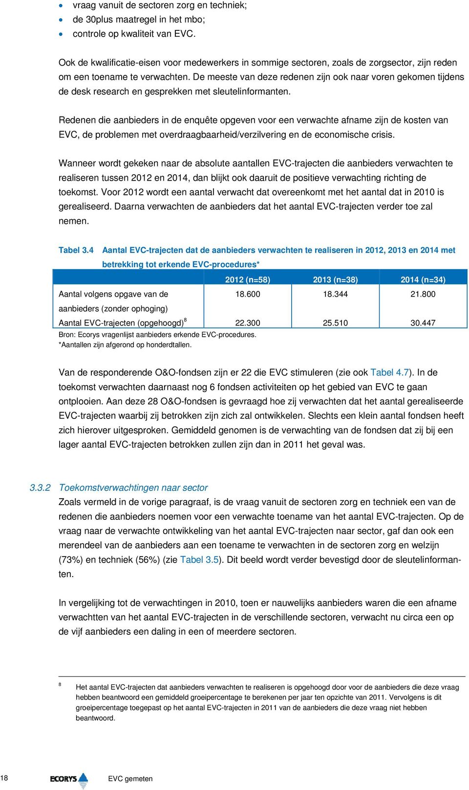 De meeste van deze redenen zijn ook naar voren gekomen tijdens de desk research en gesprekken met sleutelinformanten.