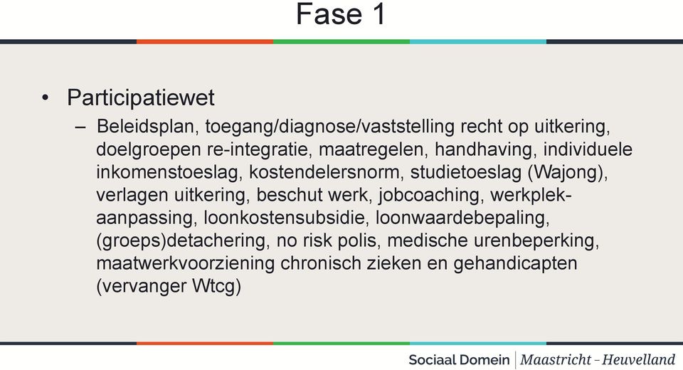 verlagen uitkering, beschut werk, jobcoaching, werkplekaanpassing, loonkostensubsidie, loonwaardebepaling,