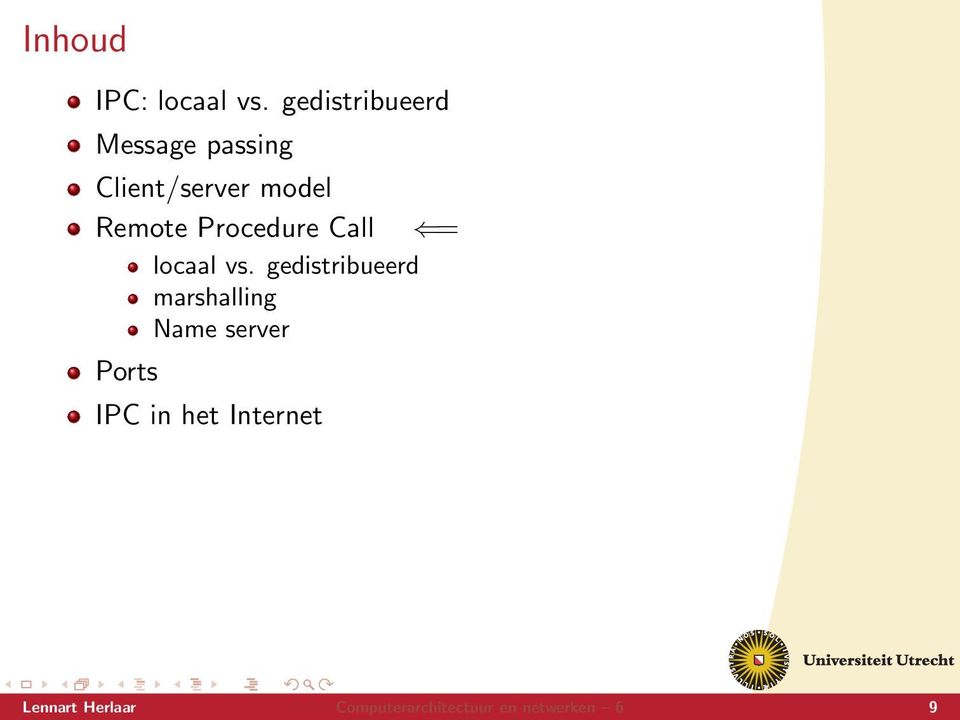 Remote Procedure Call = locaal vs.