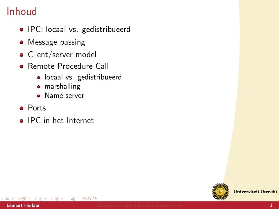 Remote Procedure Call locaal vs.