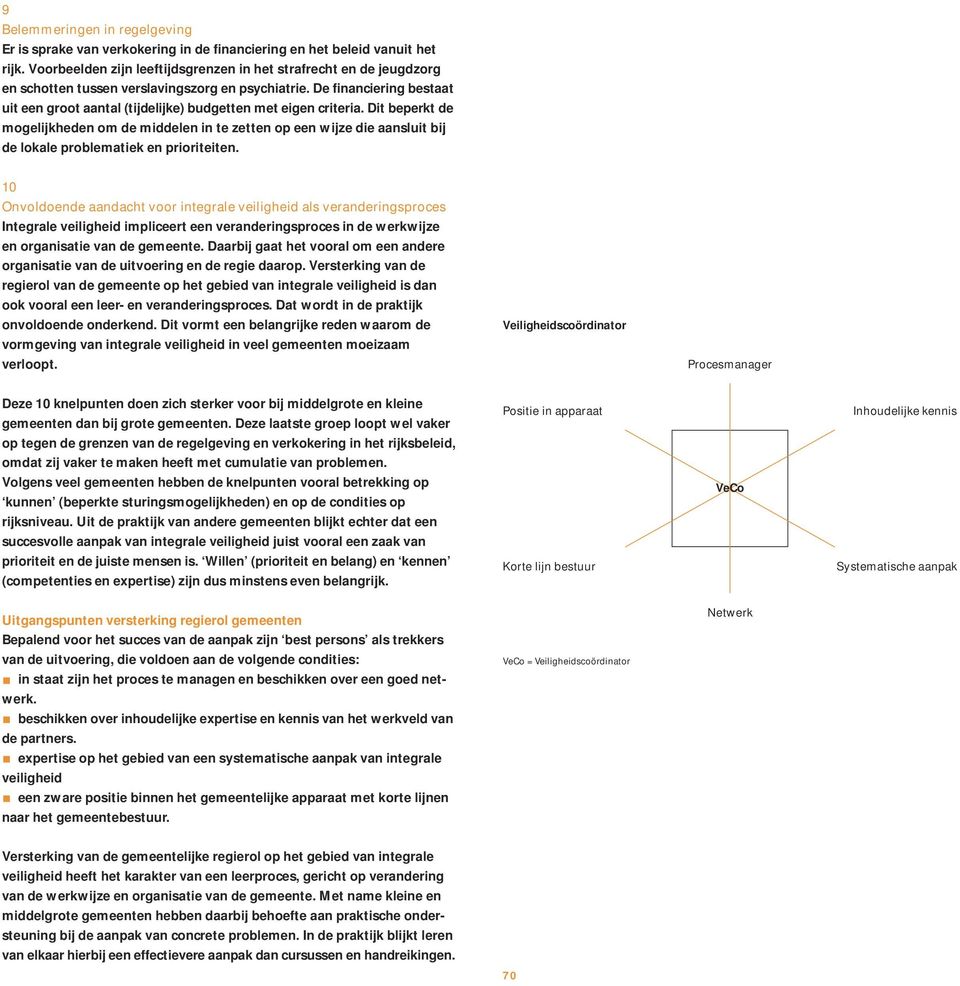 De financiering bestaat uit een groot aantal (tijdelijke) budgetten met eigen criteria.