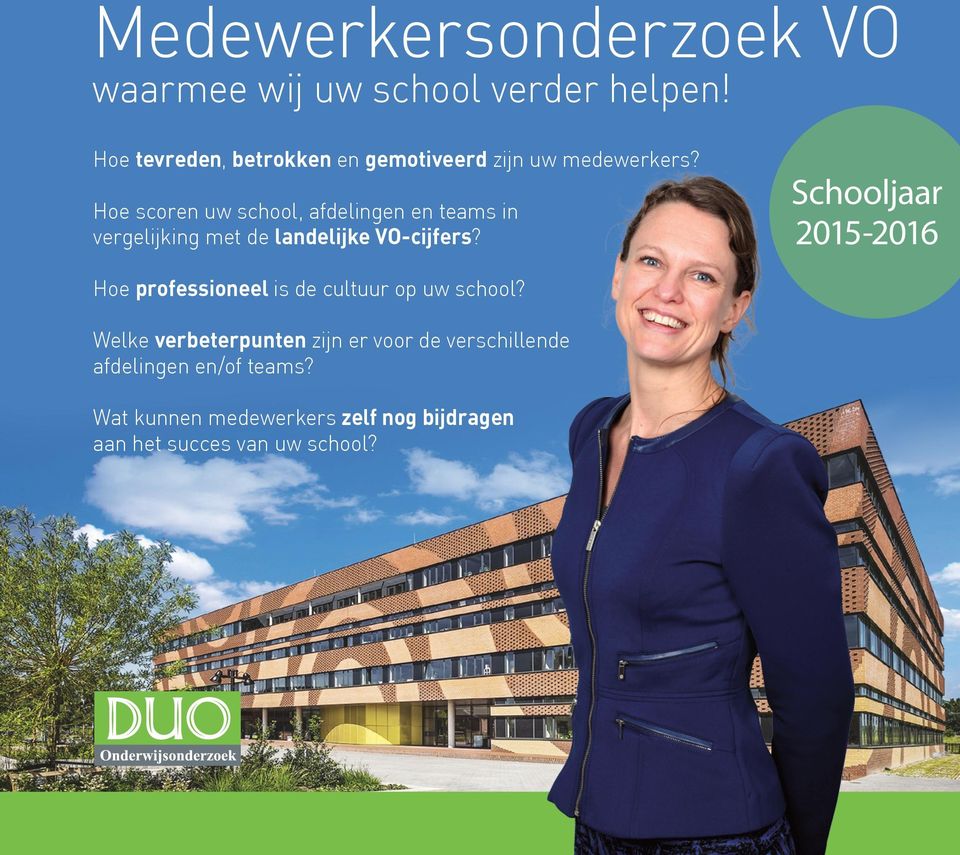 Hoe scoren uw school, afdelingen en teams in vergelijking met de landelijke VO-cijfers?