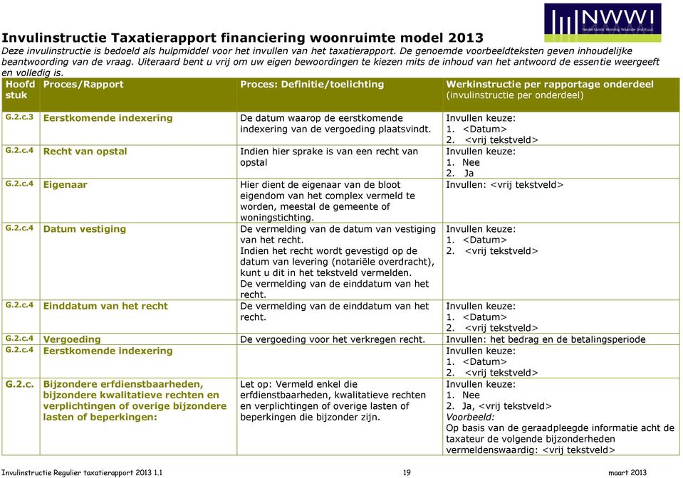 De vermelding van de datum van vestiging van het recht. Indien het recht wordt gevestigd op de datum van levering (notariële overdracht), kunt u dit in het tekstveld vermelden.