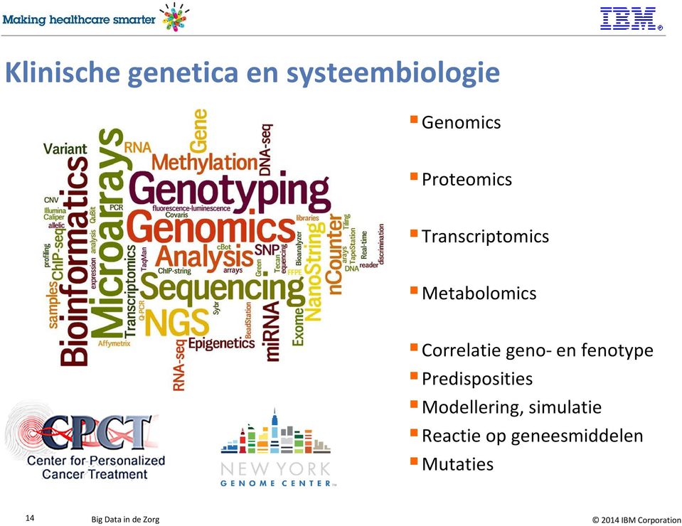 Correlatie geno- en fenotype Predisposities