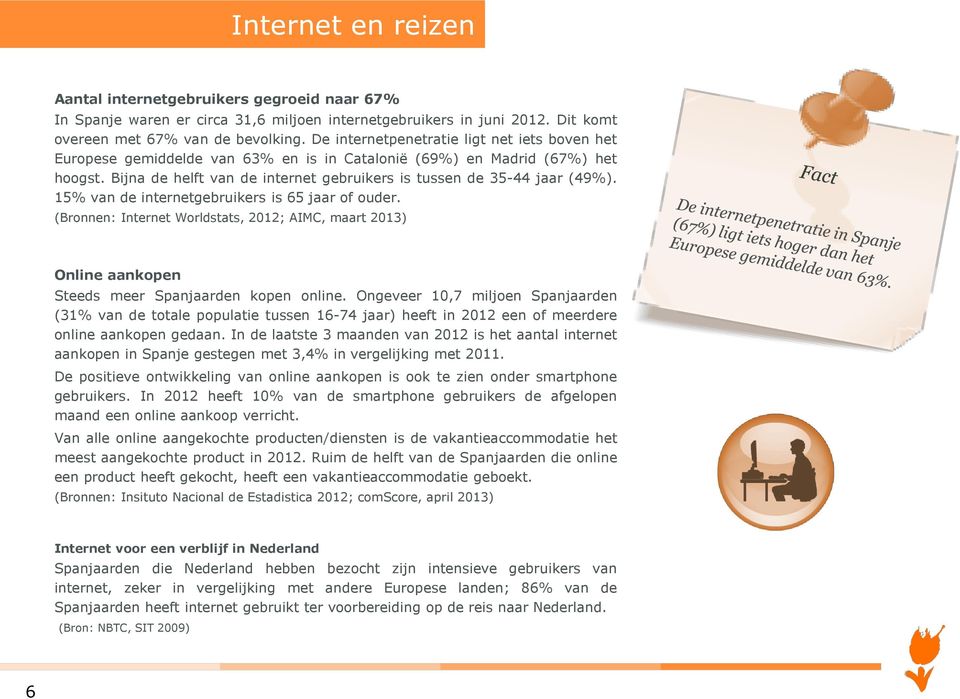 15% van de internetgebruikers is 65 jaar of ouder. (Bronnen: Internet Worldstats, 2012; AIMC, maart 2013) Online aankopen Steeds meer Spanjaarden kopen online.