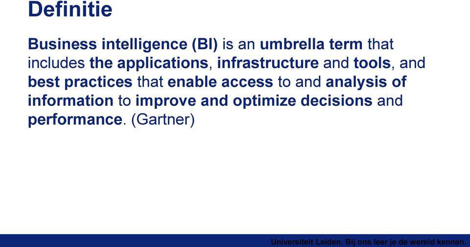 and best practices that enable access to and analysis of