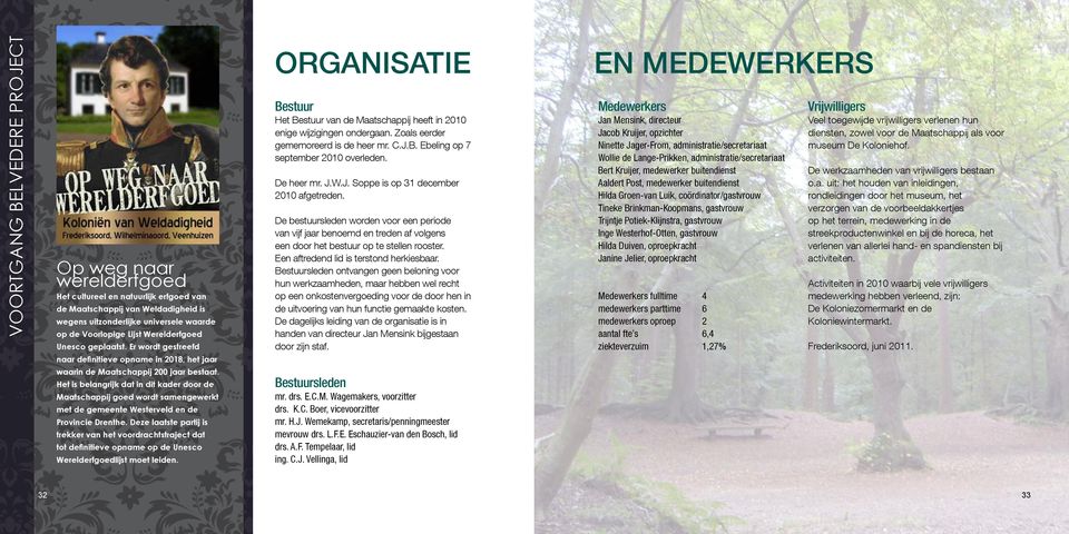 Het is belangrijk dat in dit kader door de Maatschappij goed wordt samengewerkt met de gemeente Westerveld en de Provincie Drenthe.