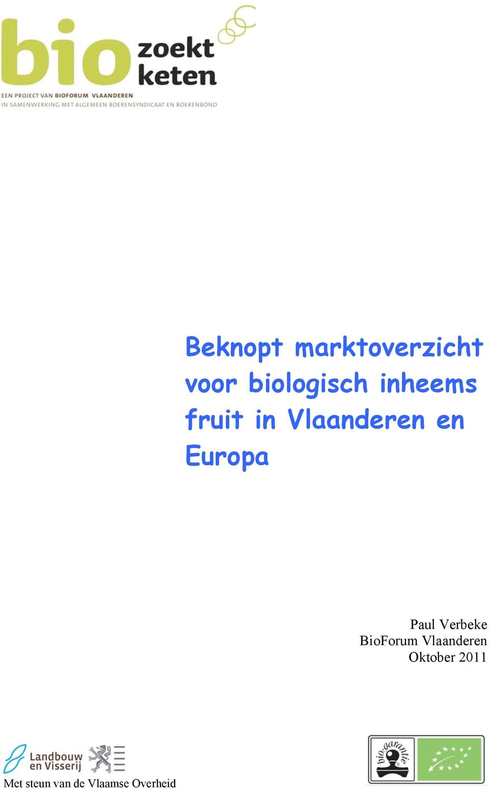 Paul Verbeke BioForum Vlaanderen
