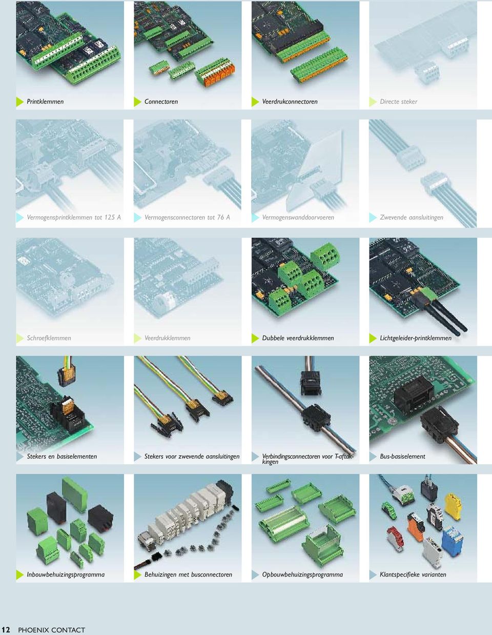 Lichtgeleider-printklemmen Stekers en basiselementen Stekers voor zwevende aansluitingen Verbindingsconnectoren voor