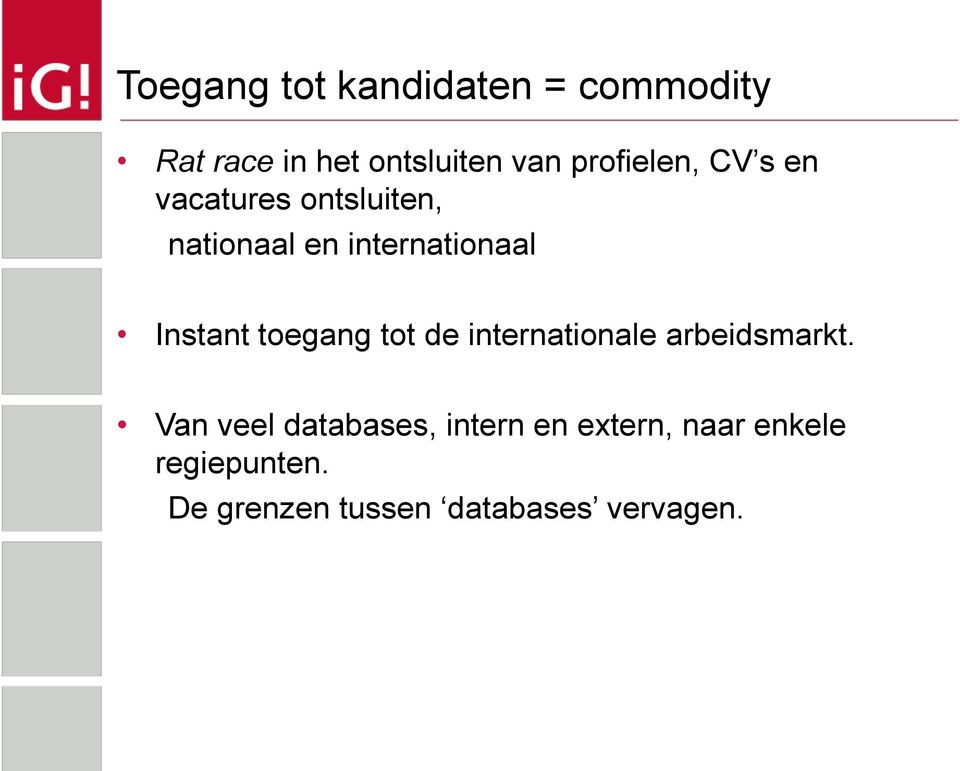 Instant toegang tot de internationale arbeidsmarkt.