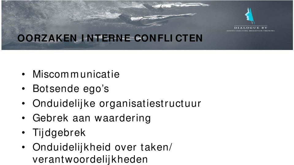 organisatiestructuur Gebrek aan waardering