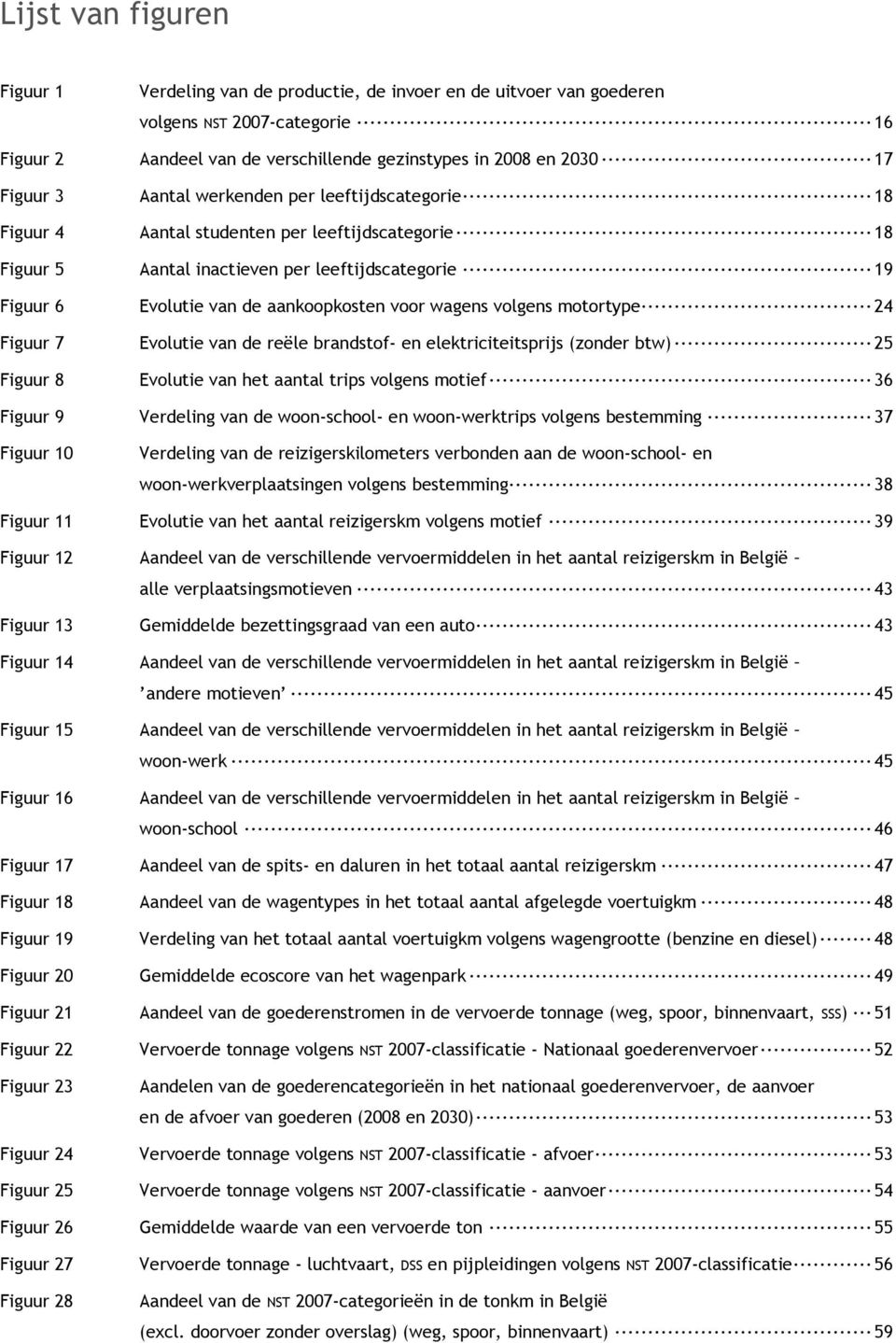 volgens motortype 24 Figuur 7 Evolutie van de reële brandstof- en elektriciteitsprijs (zonder btw) 25 Figuur 8 Evolutie van het aantal trips volgens motief 36 Figuur 9 Verdeling van de woon-school-