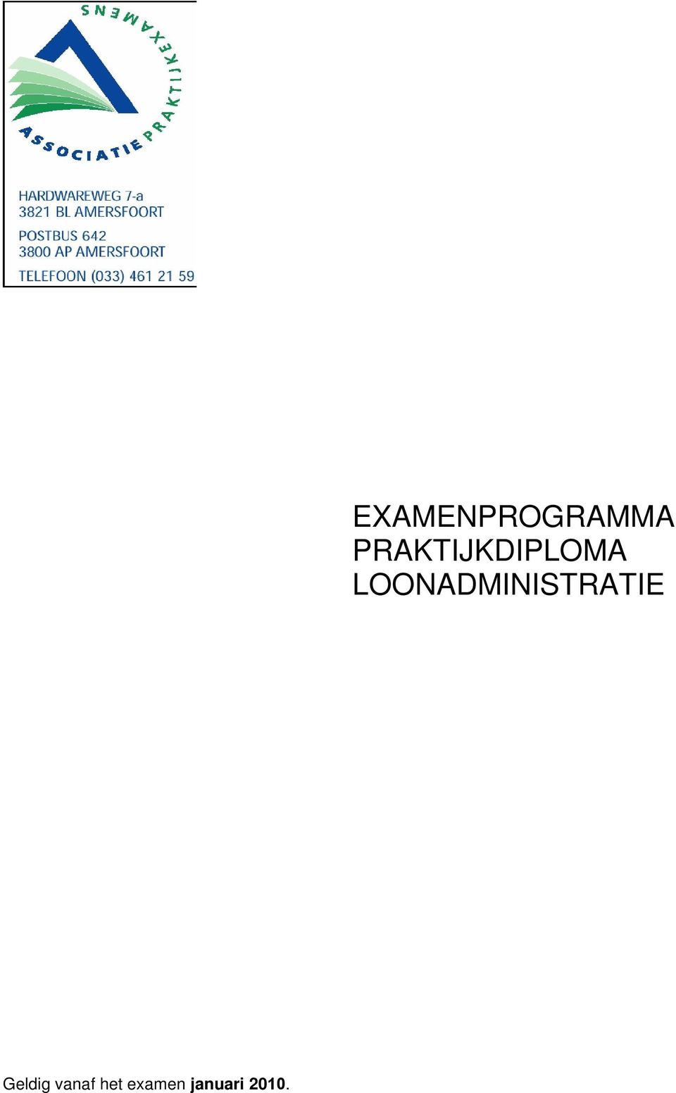 EXAMENPROGRAMMA