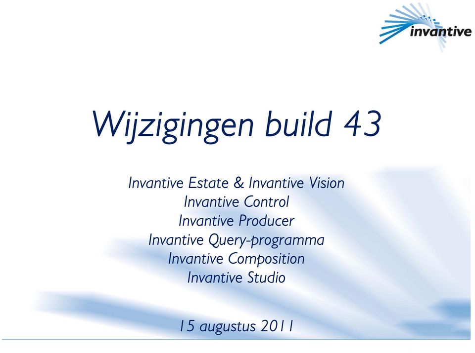 Invantive Producer Invantive