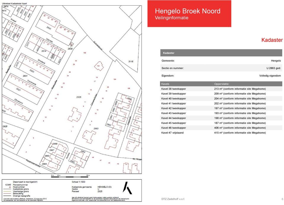 tweekapper Kavel 46 tweekapper Kavel 47 vrijstaand Oppervlakte: 213 m² (conform informatie site Megahome) 209 m² (conform informatie site Megahome) 204 m² (conform informatie site