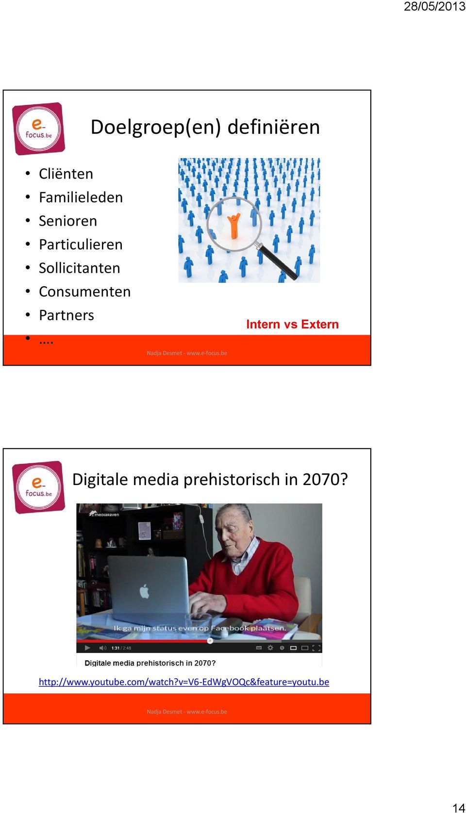 Intern vs Extern Digitale media prehistorisch in 2070?