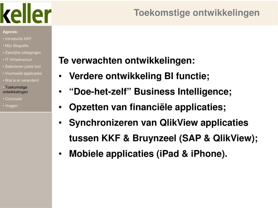 Opzetten van financiële applicaties; Synchronizeren van QlikView