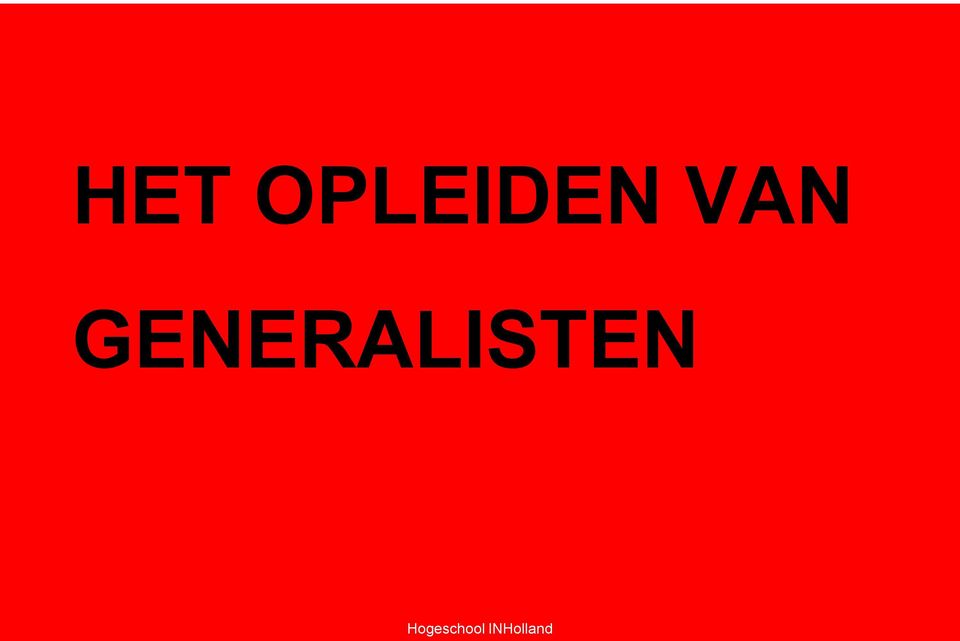 GENERALISTEN