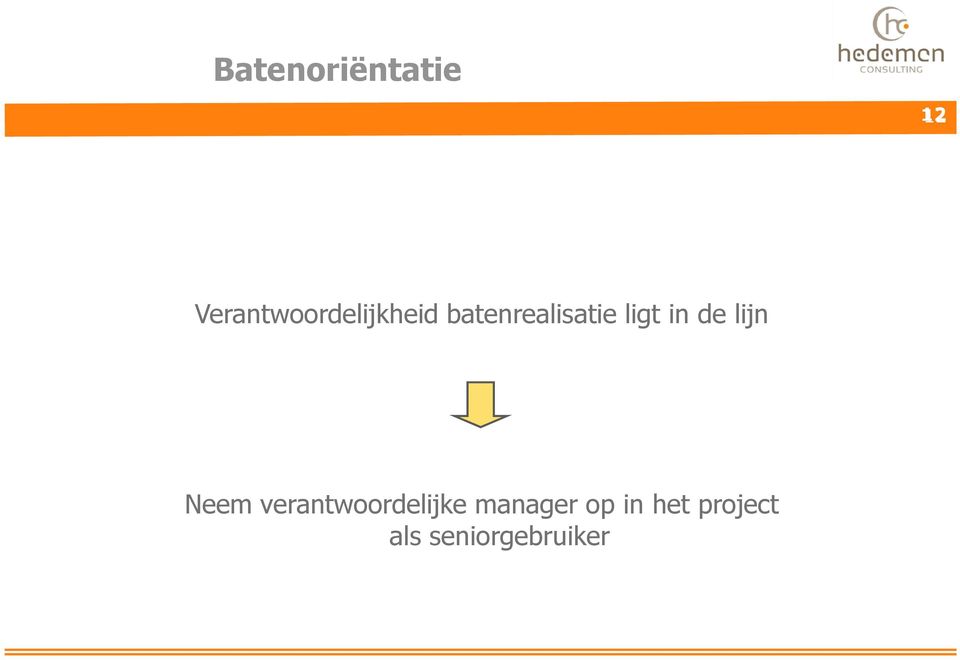 batenrealisatie ligt in de lijn