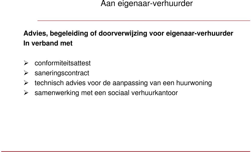 conformiteitsattest saneringscontract technisch advies voor