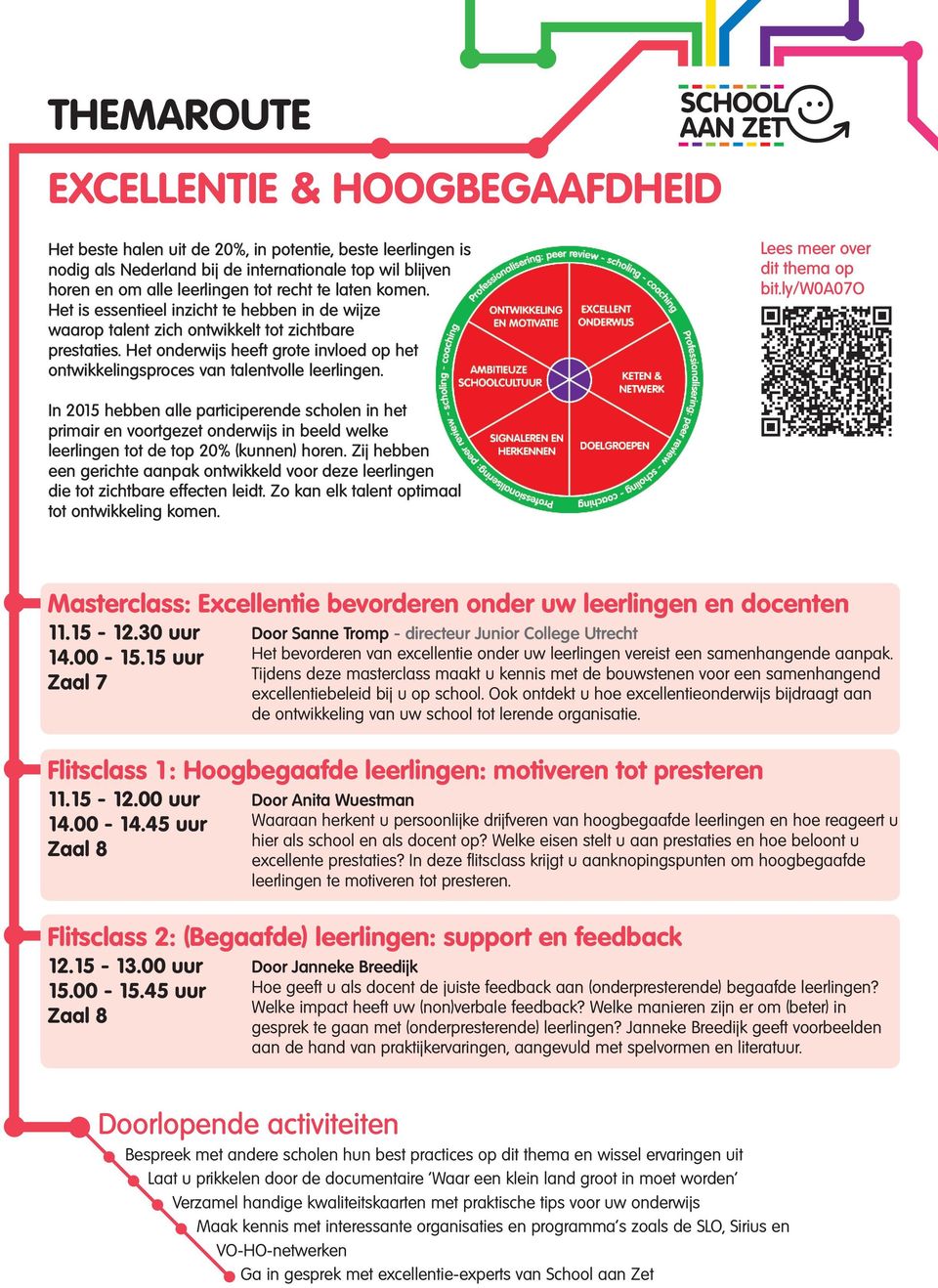 bit.ly/w0a07o In 2015 hebben alle participerende scholen in het primair en voortgezet onderwijs in beeld welke leerlingen tot de top 20% (kunnen) horen.