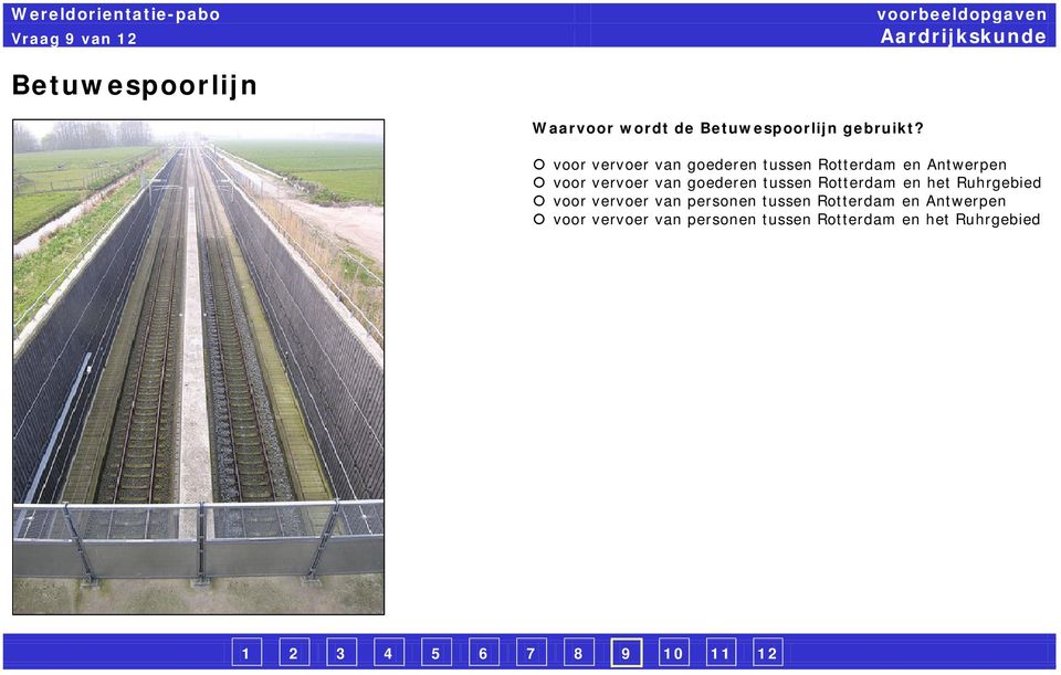 goederen tussen Rotterdam en het Ruhrgebied voor vervoer van personen tussen