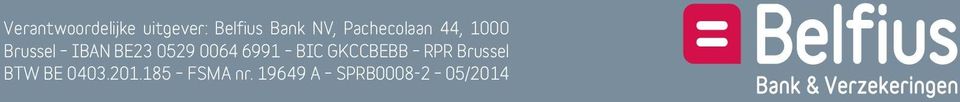 0064 6991 BIC GKCCBEBB RPR Brussel BTW BE